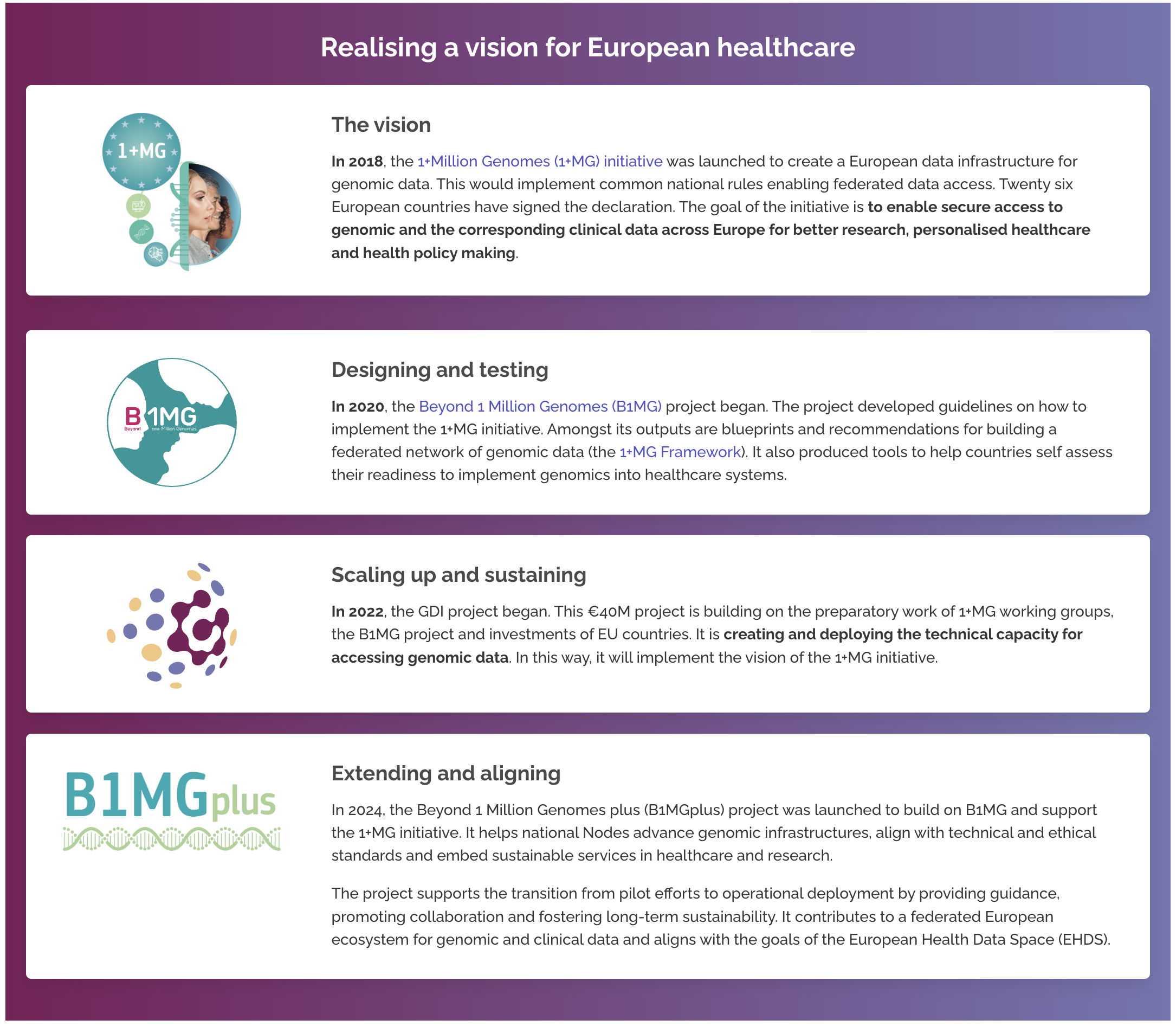 Realising vision for European Healthcare
