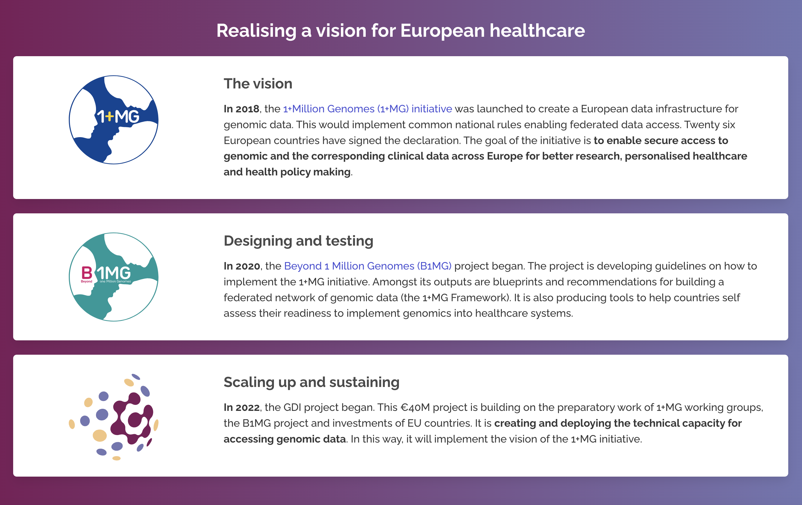 Realising vision for European Healthcare